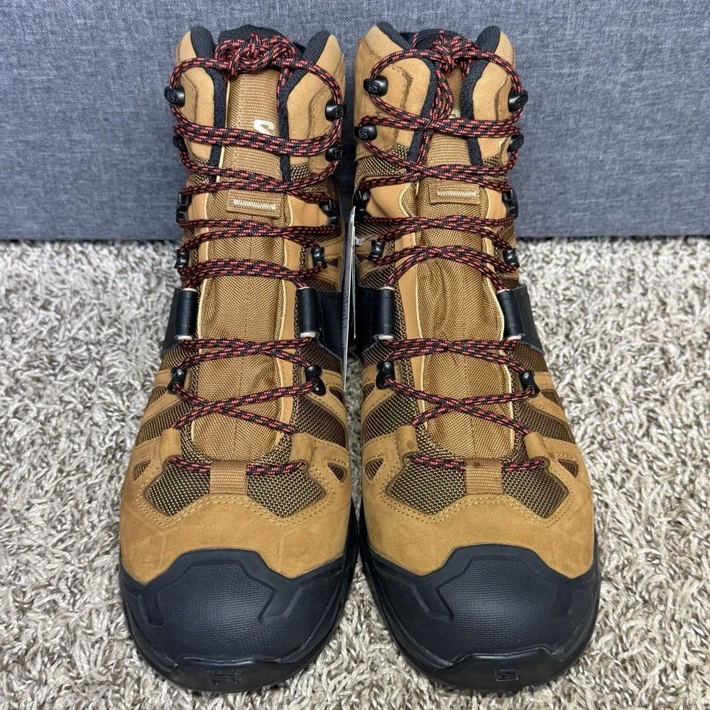 Salomon Quest 4 GTX Gore-Tex Hiking Boots Mens 12 Brown Waterproof Tactical NEW